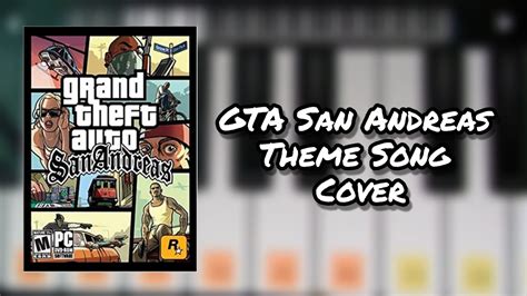 GTA San Andreas Theme Song Cover Instrumental On Mobile Piano Cover