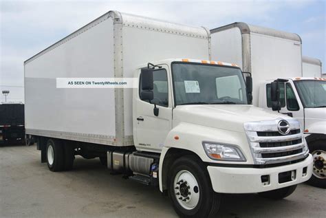 2012 Hino 268 By Toyota Motors 24ft Box Truck Delivery Lift Gate Auto