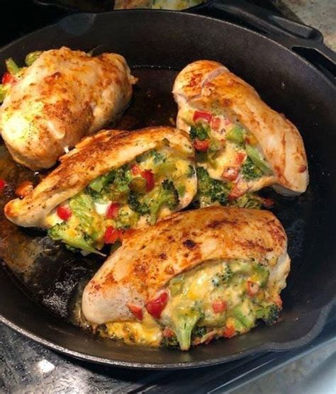 Broccoli Cheddar Stuffed Chicken Breasts Delish Grandmas Recipes