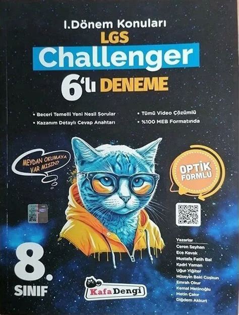 Kafa Dengi Yayınları 8 Sınıf LGS 1 Dönem Challenger 6 lı Deneme