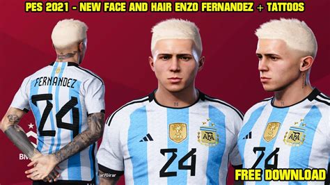 Pes New Face And Hair Enzo Fernandez Tattoos By