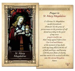 Amazon Prayer To St Mary Magdalene Prayer Card Pack Of