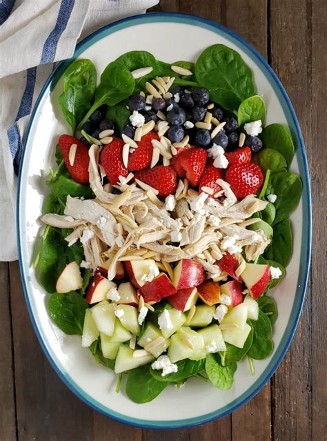 Chicken And Fruit Salad With Raspberry Dressing Frugal Hausfrau