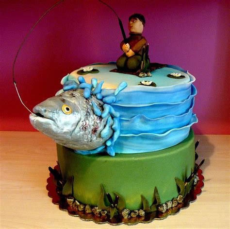 Fishermans Cake Cupcakes Cupcake Cakes Gone Fishing Cake Fishing