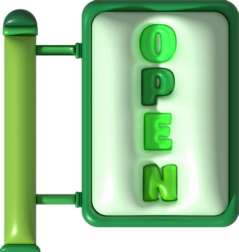 3d Business Opening Hours Icon Shop E Commerce Illustration 23235436 PNG