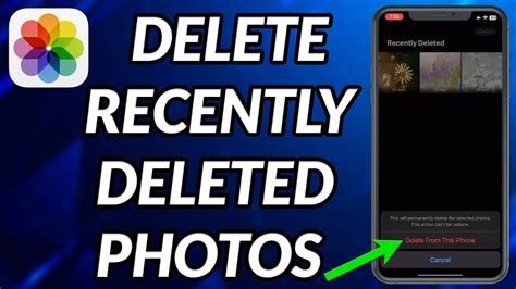 How To Delete Recently Deleted Photos Iphone Youtube