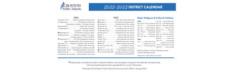 Mather - School District Instructional Calendar - Boston - 2022-2023