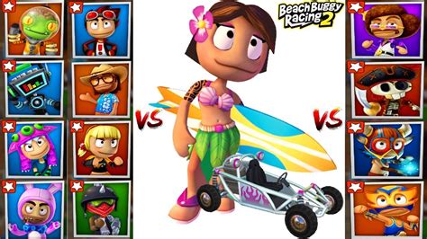 Beach Buggy Racing Android Gameplay Leilani Sandrail Vs All Boss