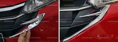 Awesome U Perodua Myvi Fl Chrome Front Grille Side Garnish