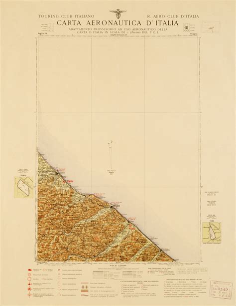 Carta Aeronautica D Italia Foglio Pesaro