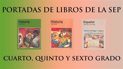 Portadas De Los Libros De La Sep Generaci N Cuarto Quinto Y