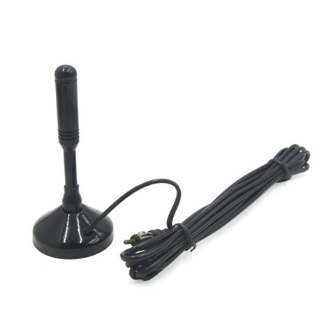 14cm Long Magnetic Base Car Am Fm Radio Signal Antenna Aerial W 4m Cable