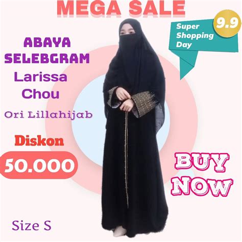 Gamis Abaya SELEBGRAM LARISSA CHOU Arab Original Realpict Like Jovina