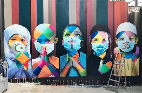 Kobra Cria Mural De Grafite Em Homenagem A V Timas Do Coronav Rus E