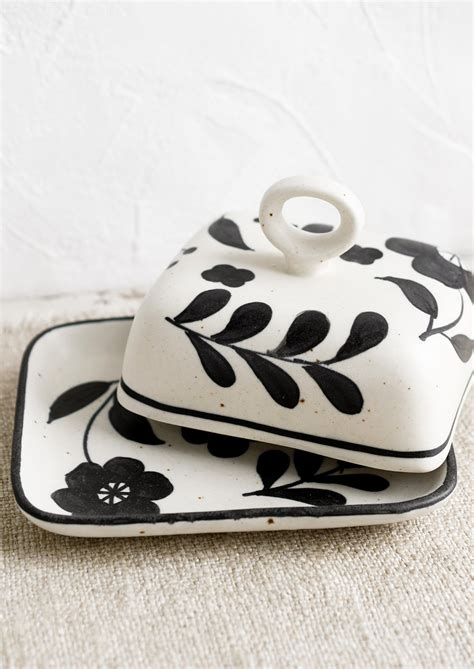 Folklore Floral Butter Dish Leif