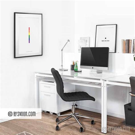 Gay Pride Print Minimal Wall Decor Rainbow Colors Art Etsy