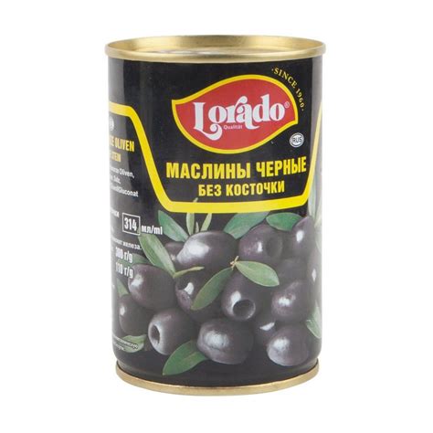 Купить маслины lorado без косточки 314мл ж/б с доставкой на дом в ...