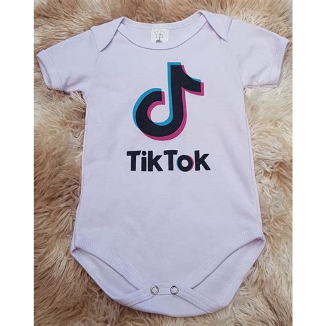 Body Infantil Tem Tico Tiktok Shopee Brasil