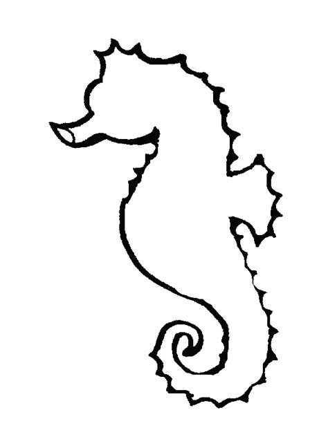 Seahorse Template Free Printable Its A Fun And Easy Kids Craft Idea