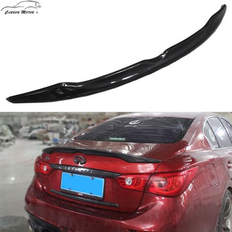 Details About Carbon Fiber Rear Spoiler Trunk Boot Lid Wing For 2014