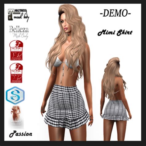 Second Life Marketplace Demo Passion Mimi Skirt