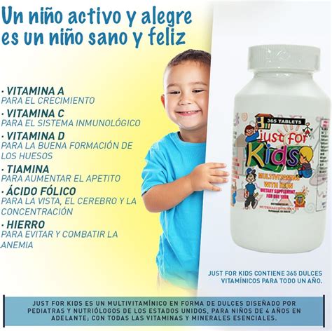 Vitaminas Para Niños Solo Para Niños Suplemento Para Todo Un