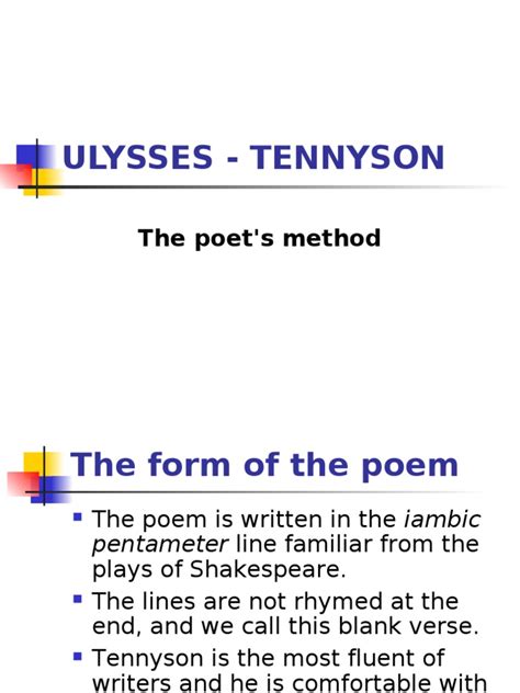 Ulysses - Tennyson