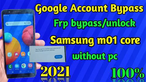 SAMSUNG M01 Core FRP Bypass Android 10 Without PC Samsung M01 Core