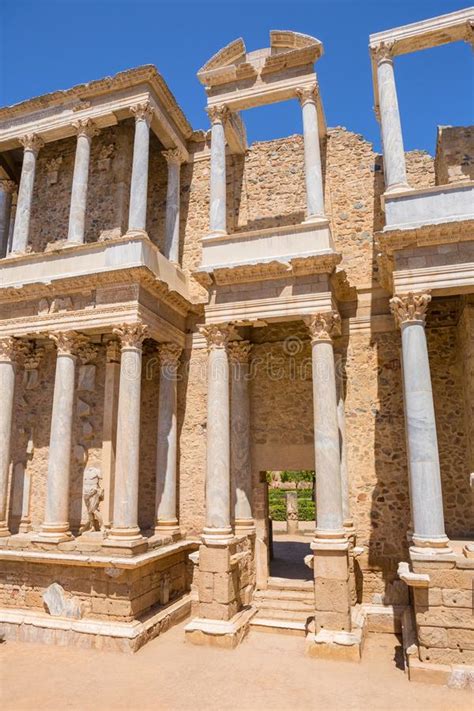 Teatro Romano De M Rida Imagen De Archivo Imagen De Estilo