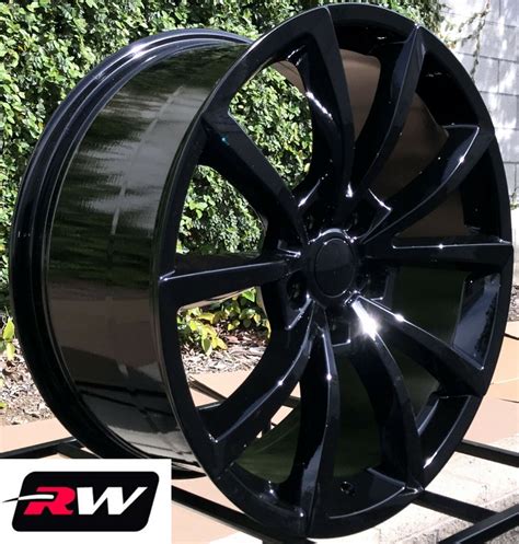 Dodge Durango Wheels 20x9 Grand Cherokee Trackhawk Oe Replica Gloss Black Rims