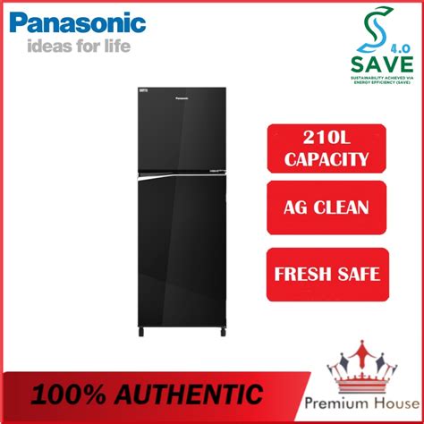 PANASONIC 210L ECONAVI INVERTER 2 DOOR TOP FREEZER FRIDGE NR BB211PK