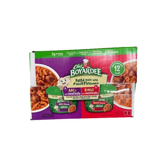 Chef Boyardee Microwave Veggie Enhanced Pasta Variety Pack 12 X 725