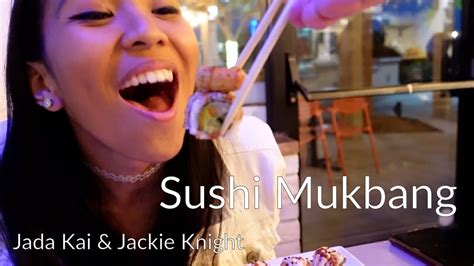 Vegas Sushi Mukbang Jada Kai And Jackie Knight Youtube