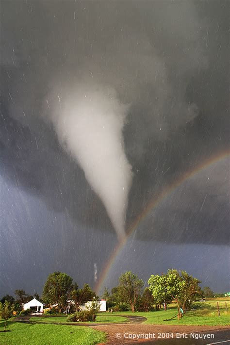 APOD: 2006 July 2 - Tornado and Rainbow Over Kansas