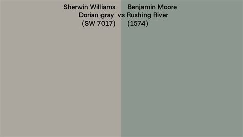 Sherwin Williams Dorian Gray Sw 7017 Vs Benjamin Moore Rushing River