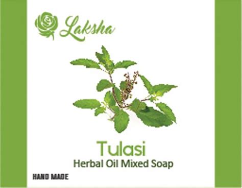 Laksha Tulsi Extract Coconut Oil Tulasi Soap For Bathing Gms At