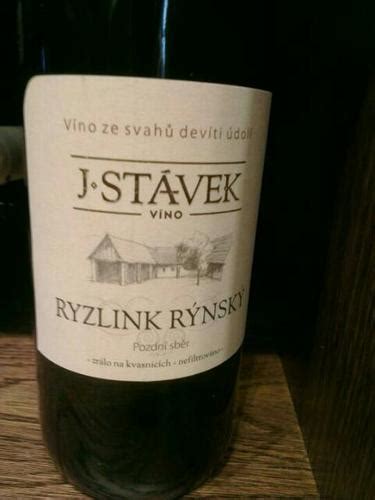 J Stavek Ryzlink R Nsk Pozdn Sb R Vivino Us