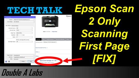 Fix Epson Scan 2 Only Scanning First Page With Adf Youtube