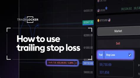 How To Use Trailing Stop Loss Tradelocker Youtube