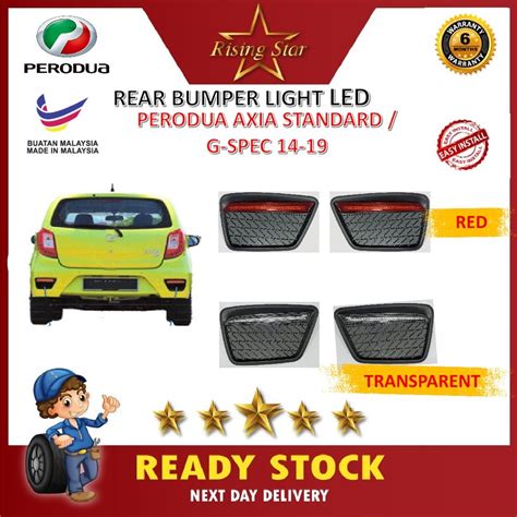 Perodua Axia G Spec Standard At Rear Bumper Led