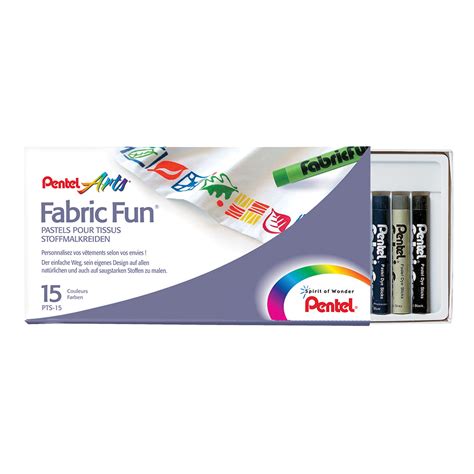 Pentel Brasil Giz Pastel Para Tecido Fabric Fun