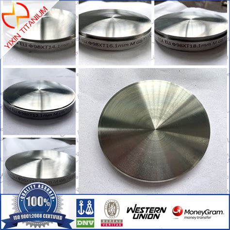 ASTM F136 GR23 Ti 6Al 4V ELI Titanium Target For Medical Use From