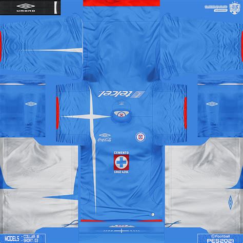 Kitset Cruz Azul Umbro Liga Mexicana Temporada Pes