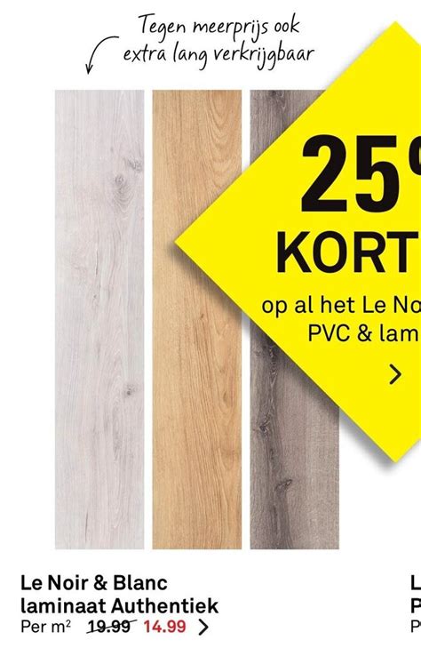 Le Noir Blanc Laminaat Authentiek Aanbieding Bij Karwei