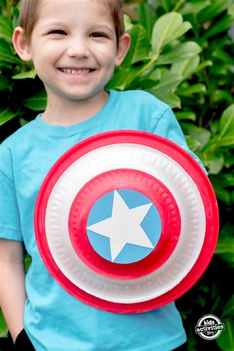 Captain America Paper Plate Shield Craft Artofit