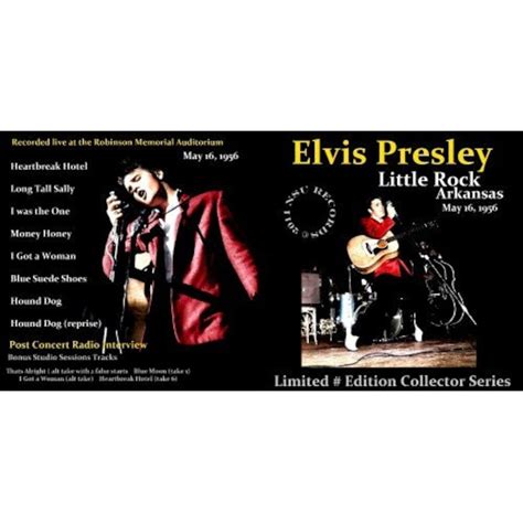 Elvis Presley Live In Little Rock Arkansas 1956 May 16th Limited