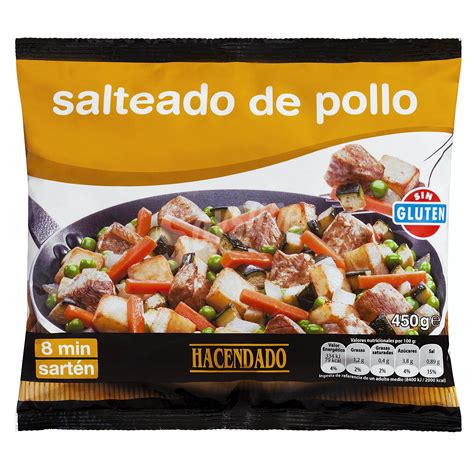 Hacendado Salteado Verduras Con Pollo Pechuga Pollo Patata Zanahoria