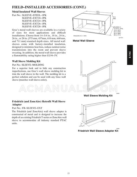 Gree Etac Hc V Aa E Tac Etac Product Data Guide