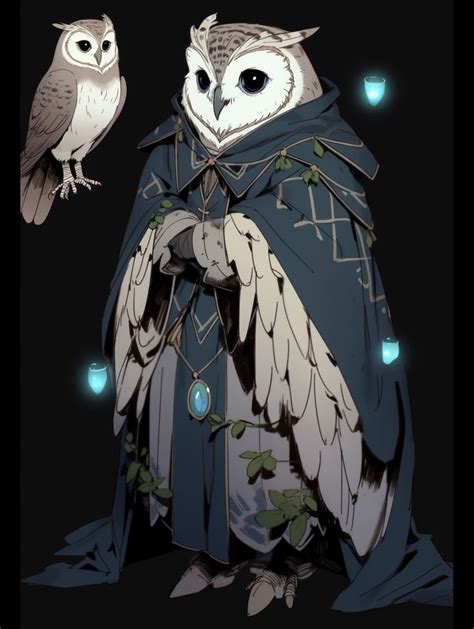 Owl Character En 2024 Dessin De Chevalier Concept Art Créature Art