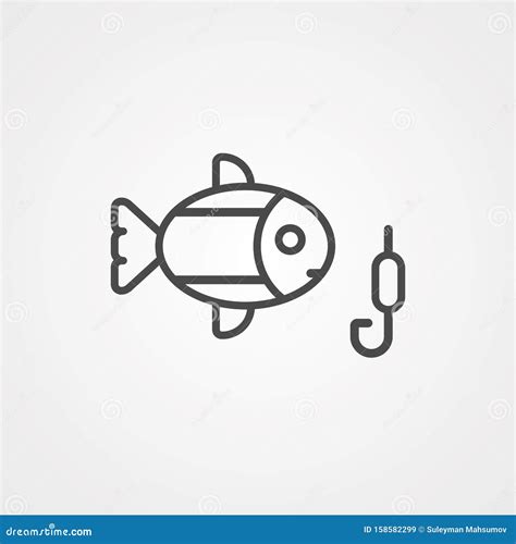 Fishing Vector Icon Sign Symbol Stock Illustration Illustration Of